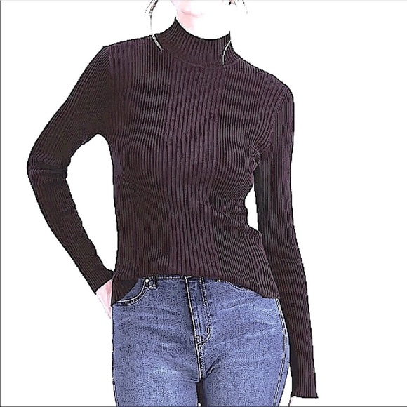 St. John’s Bay black mock neck sweater, Large - Picture 1 of 7